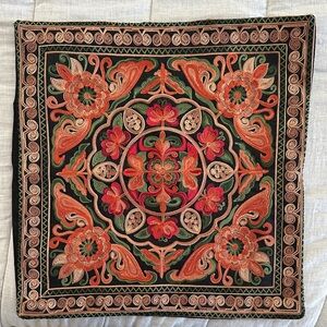 Embroidered cushion cover - BRAND NEW